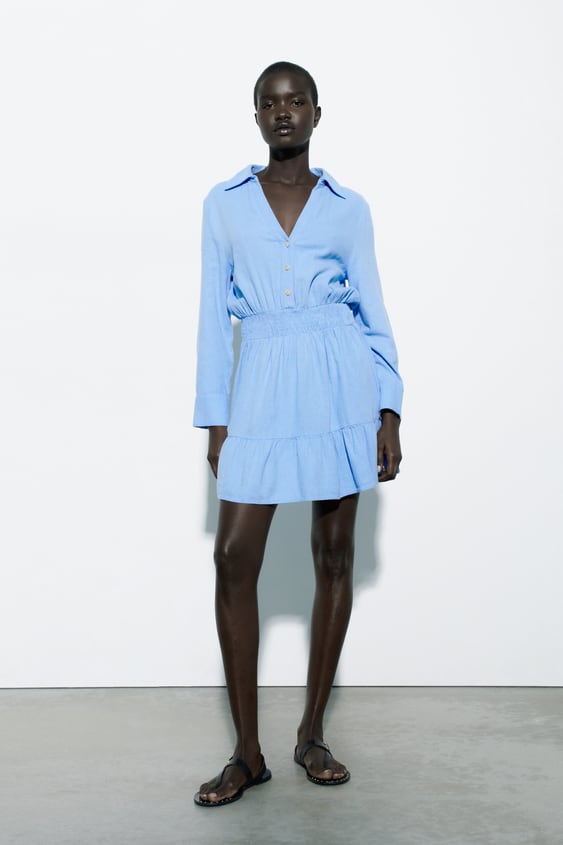 zara.com | Linen Blend Dress