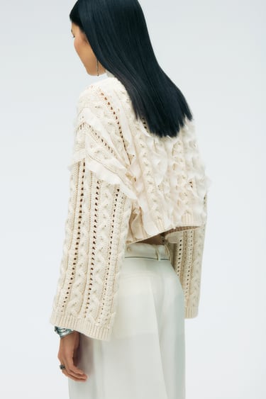 Image 0 of RUFFLED SWEATER - LIMITED EDITION from Zara