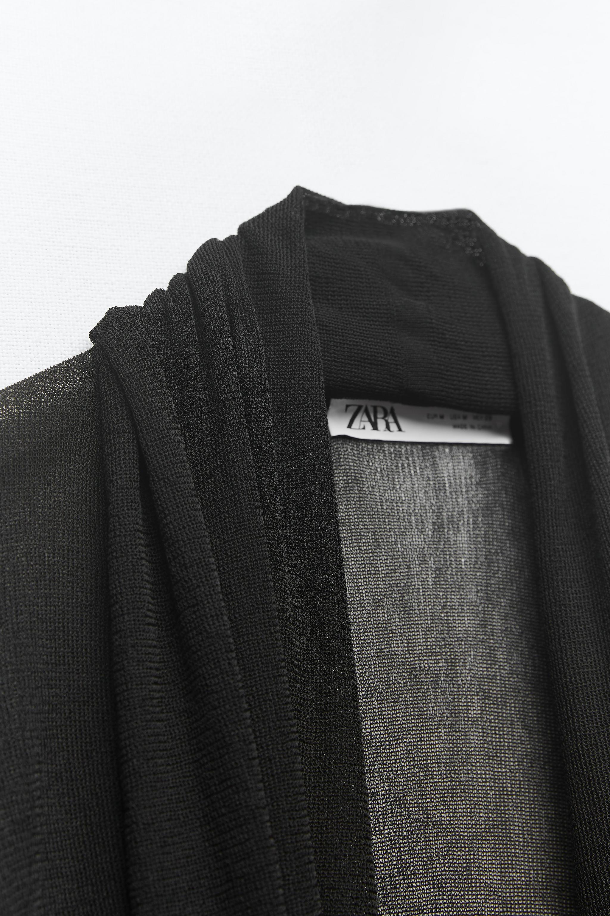 Zara hotsell longline cardigan