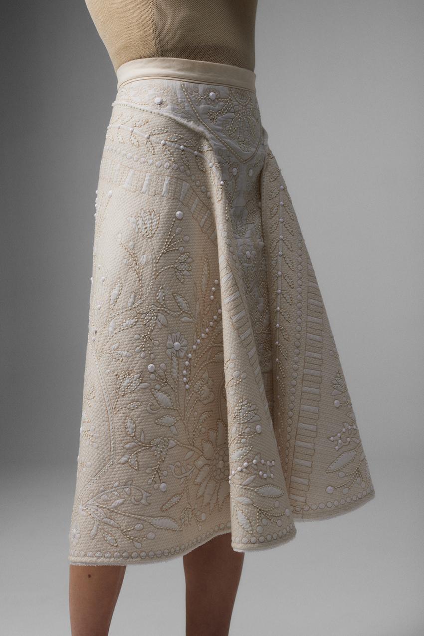 Zara embellished skirt clearance