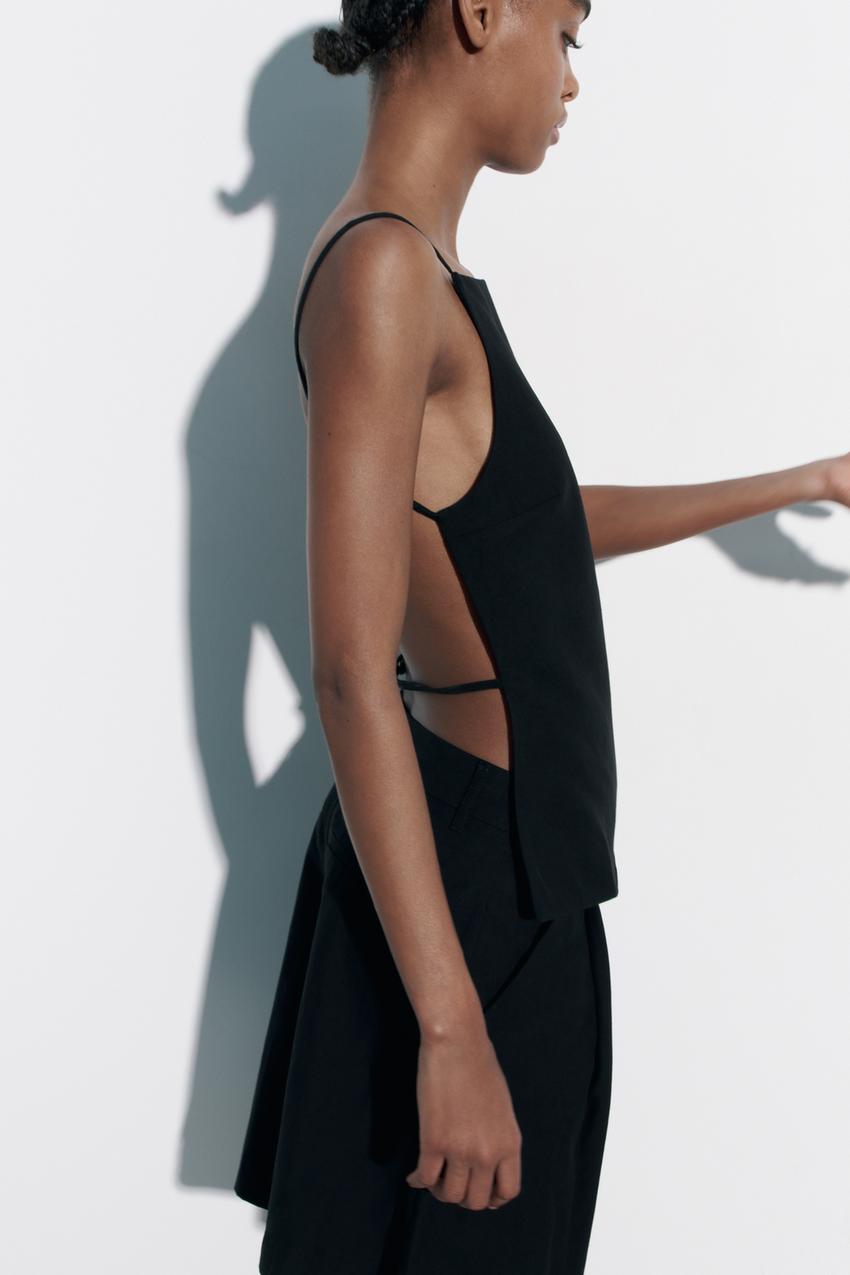 Backless top zara Clearance