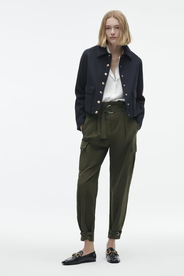 Image 0 of GOLD BUTTON SOFT TOUCH JACKET from Zara