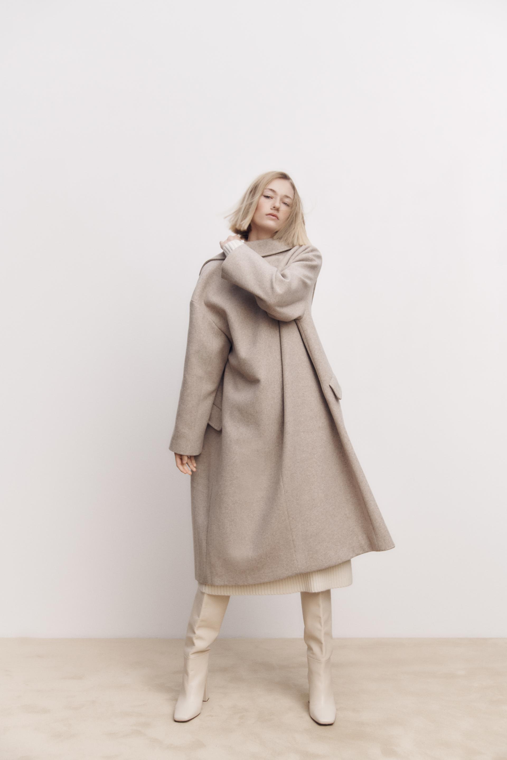 Manteau Zara Oversize Beige Manteau Oversize Zara