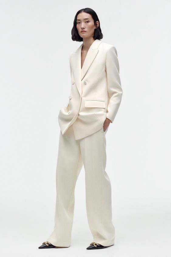 Image 0 of DOUBLE BREASTED LONG BLAZER from Zara