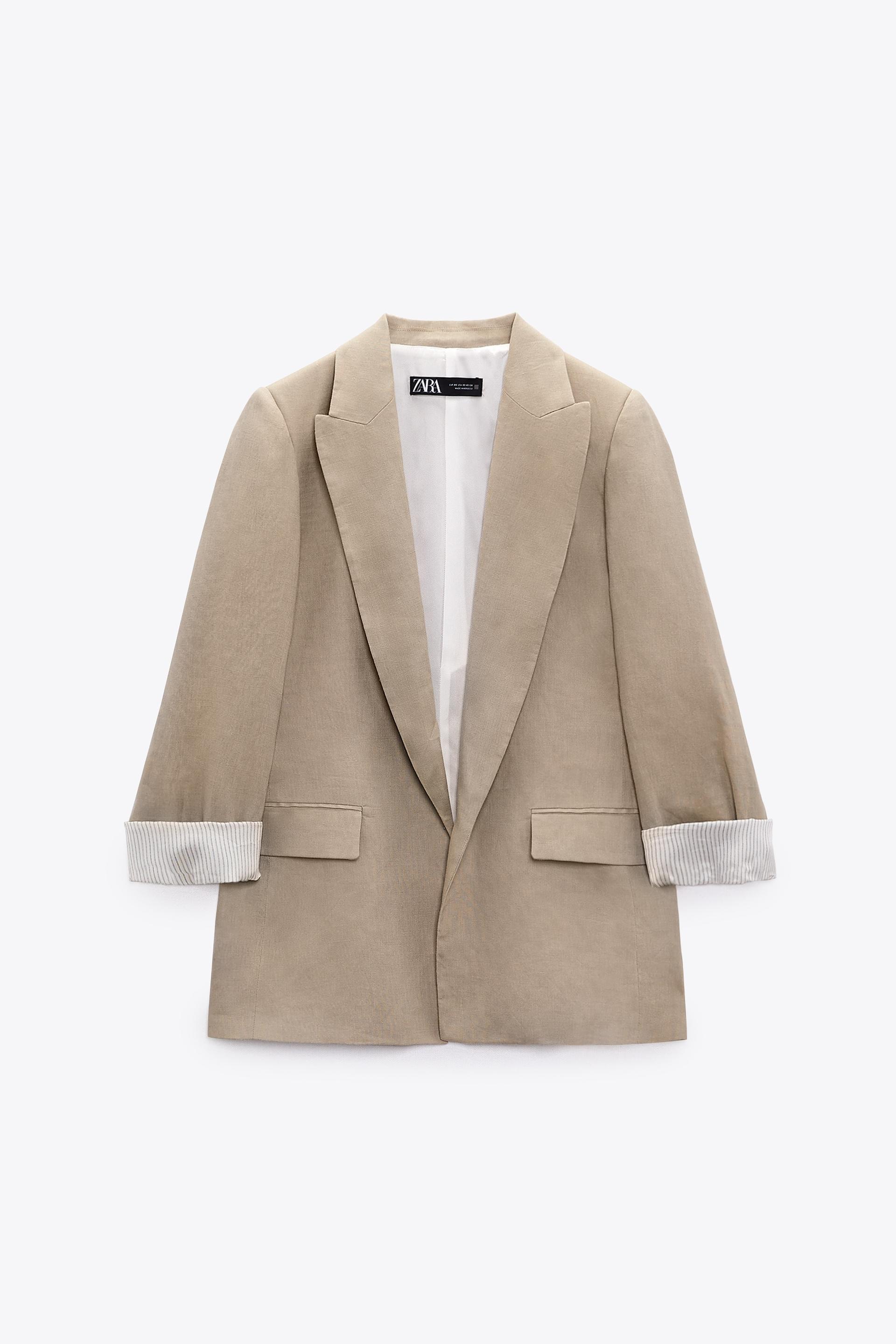 Zara beige blazer Clearance