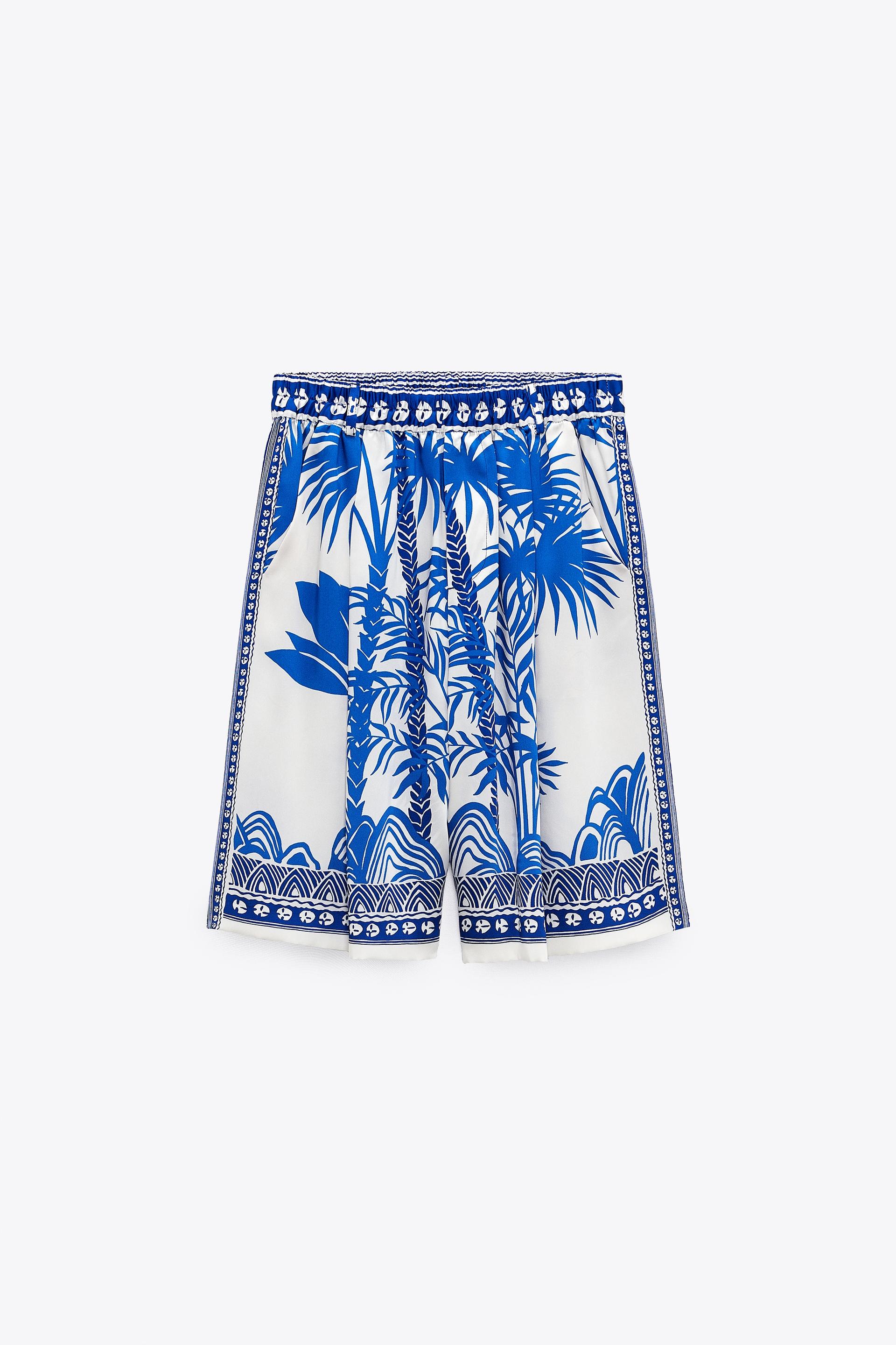 Zara printed bermuda shorts Clearance