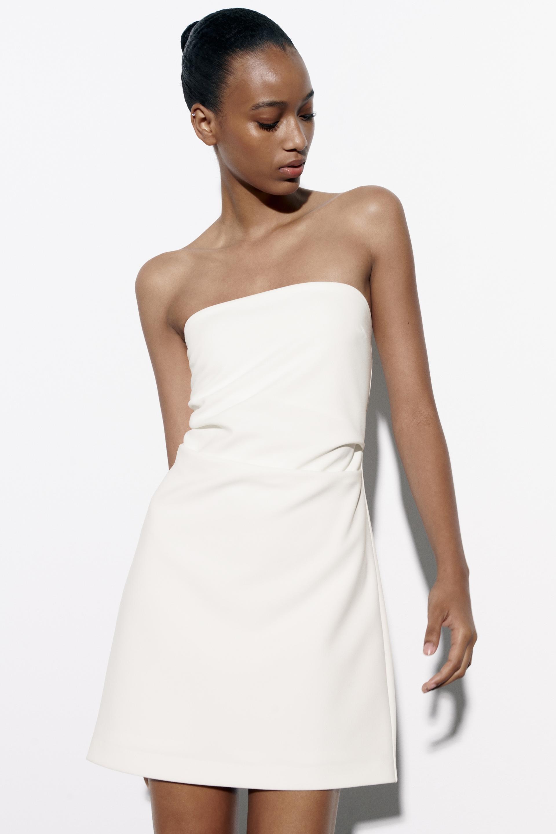 Short white dress zara Clearance