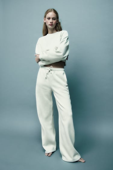 Image 0 of STRAIGHT FIT JOGGING TROUSERS from Zara