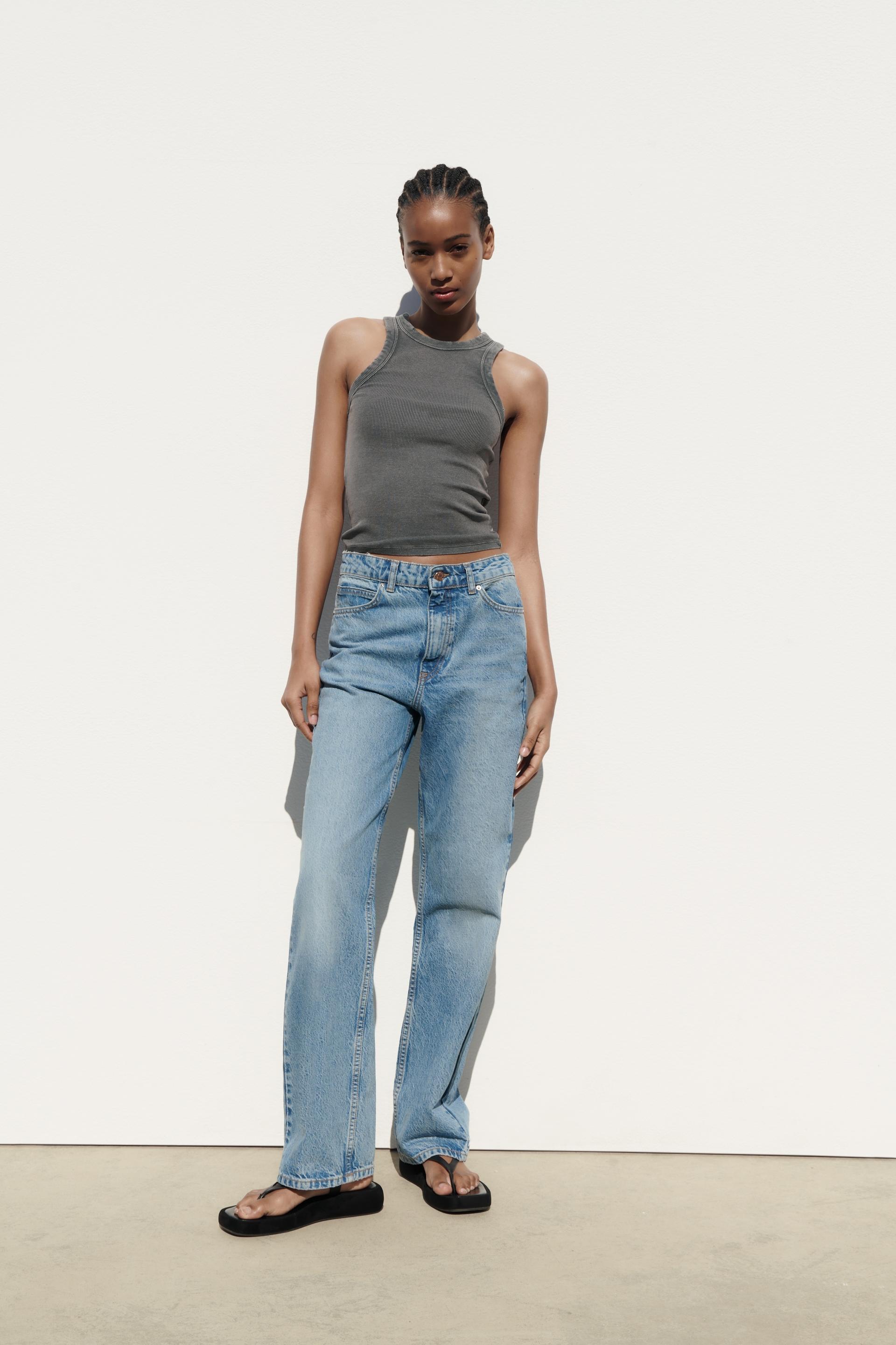 Faded crop top zara Clearance