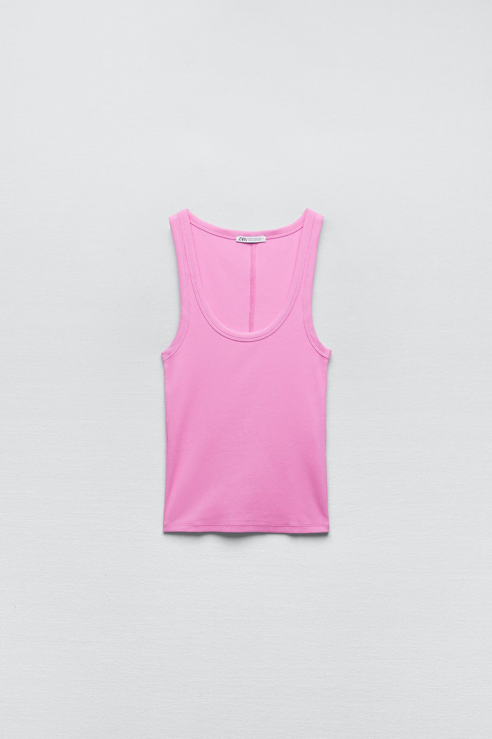 Zara pink vest top Clearance