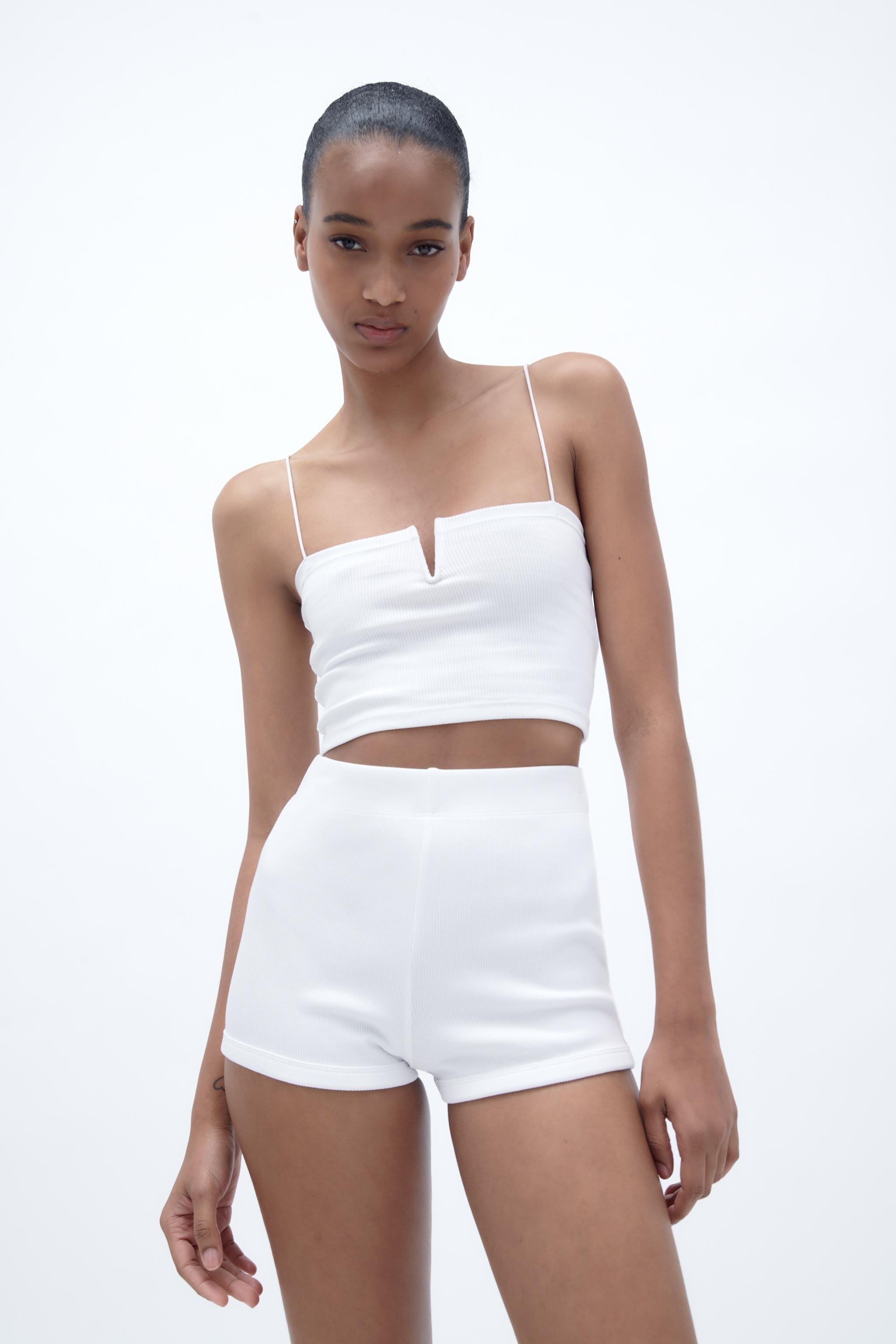 Zara ribbed shorts and top Clearance