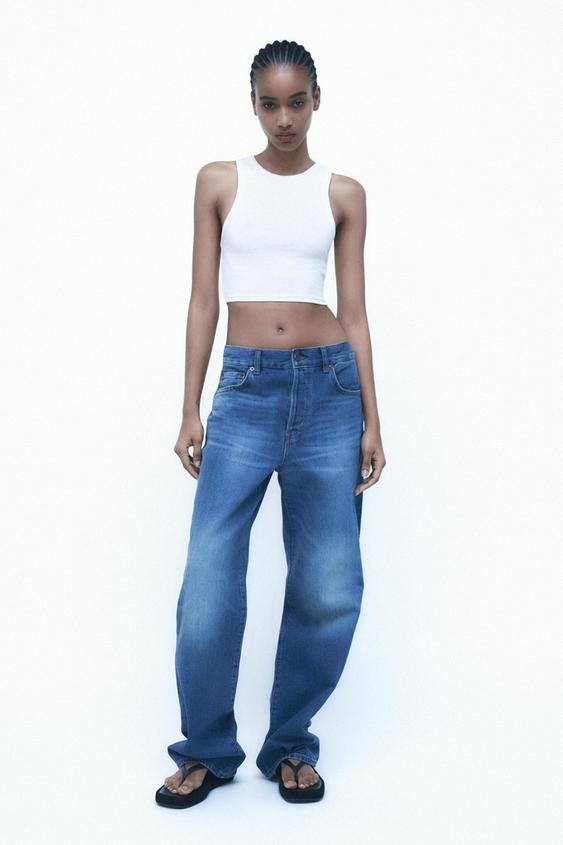 Racerback crop top zara Outlet