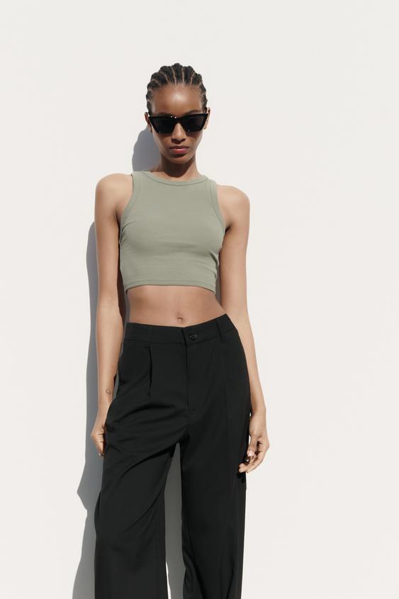 Zara tank top crop Clearance
