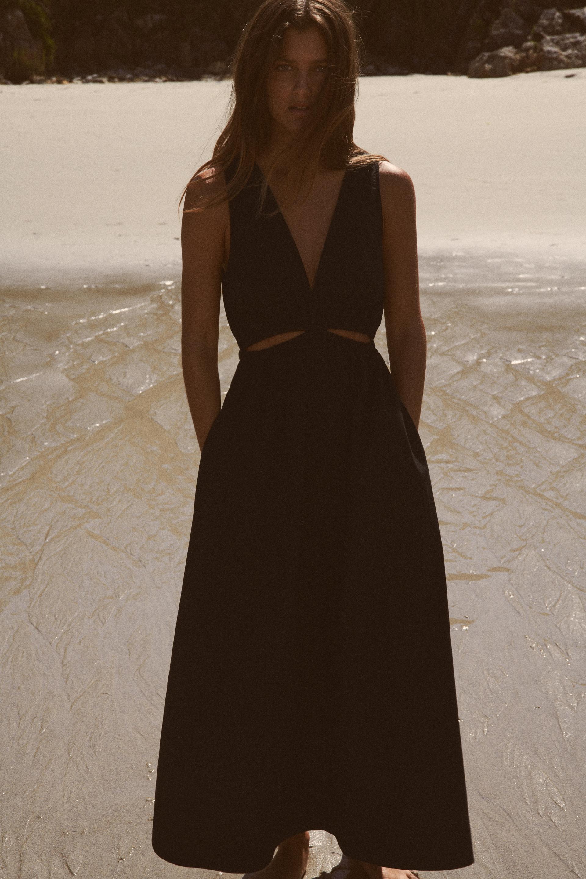 Zara black cutout dress Clearance