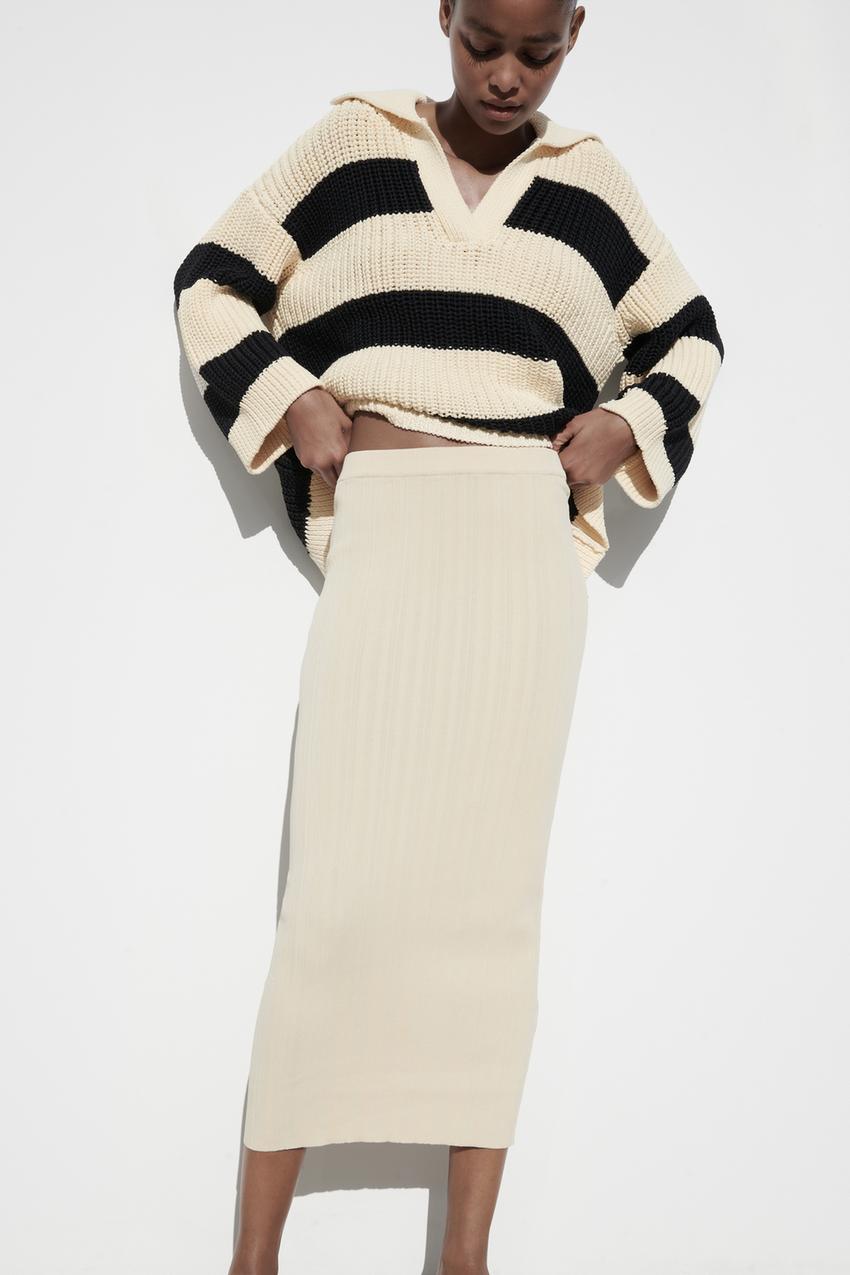 Zara long knit skirt Outlet