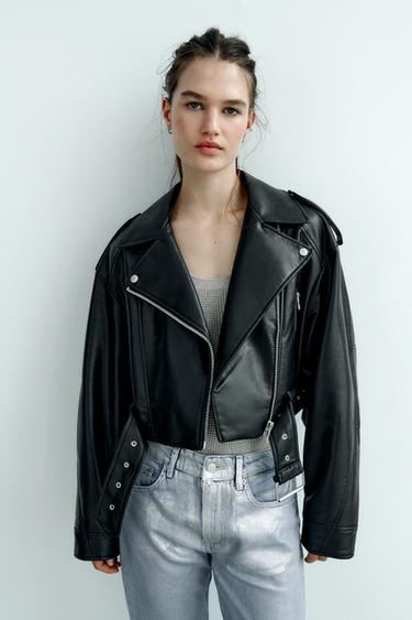 Jacket Zara Blouson Perfecto Simili Cuir Femme Zara Zara Veste