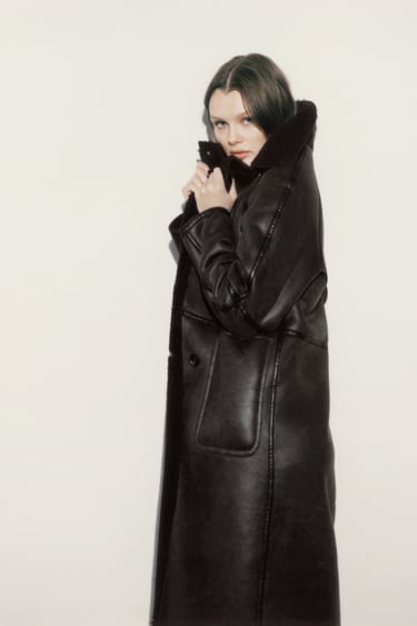 Image 0 of LONG DOUBLE-FACED COAT from Zara