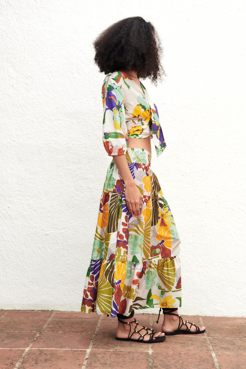 Zara tropical top Outlet