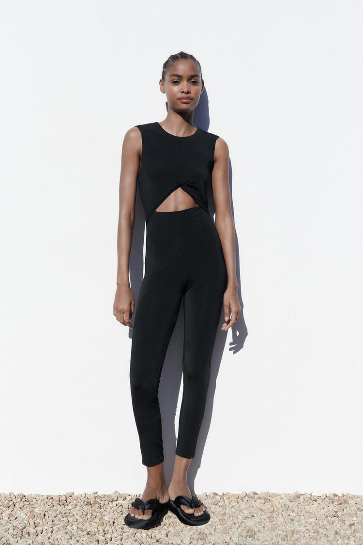 Cut out jumpsuit zara Clearance