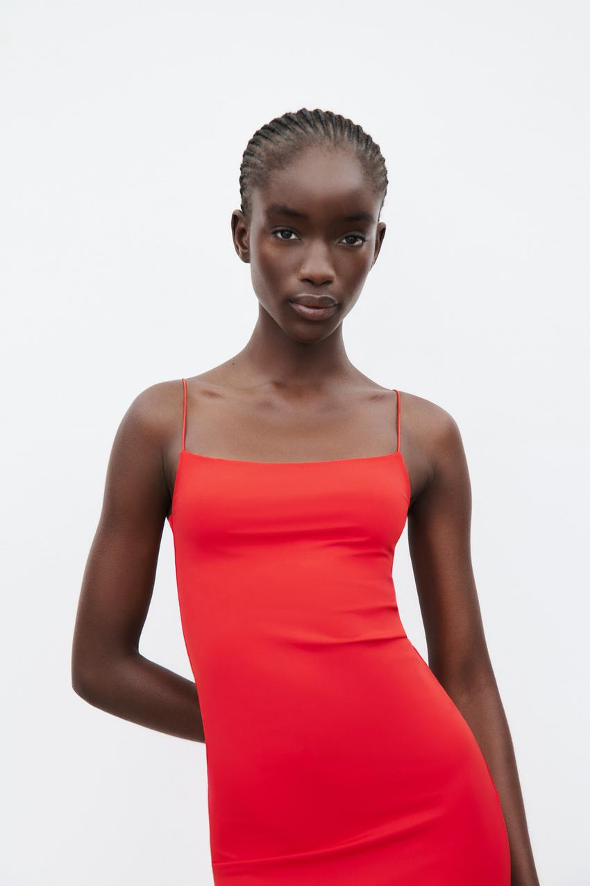 Red zara dresses Clearance