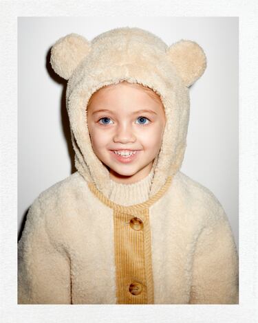 Image 0 of BABY/ FAUX FUR HAT WITH EARS from Zara
