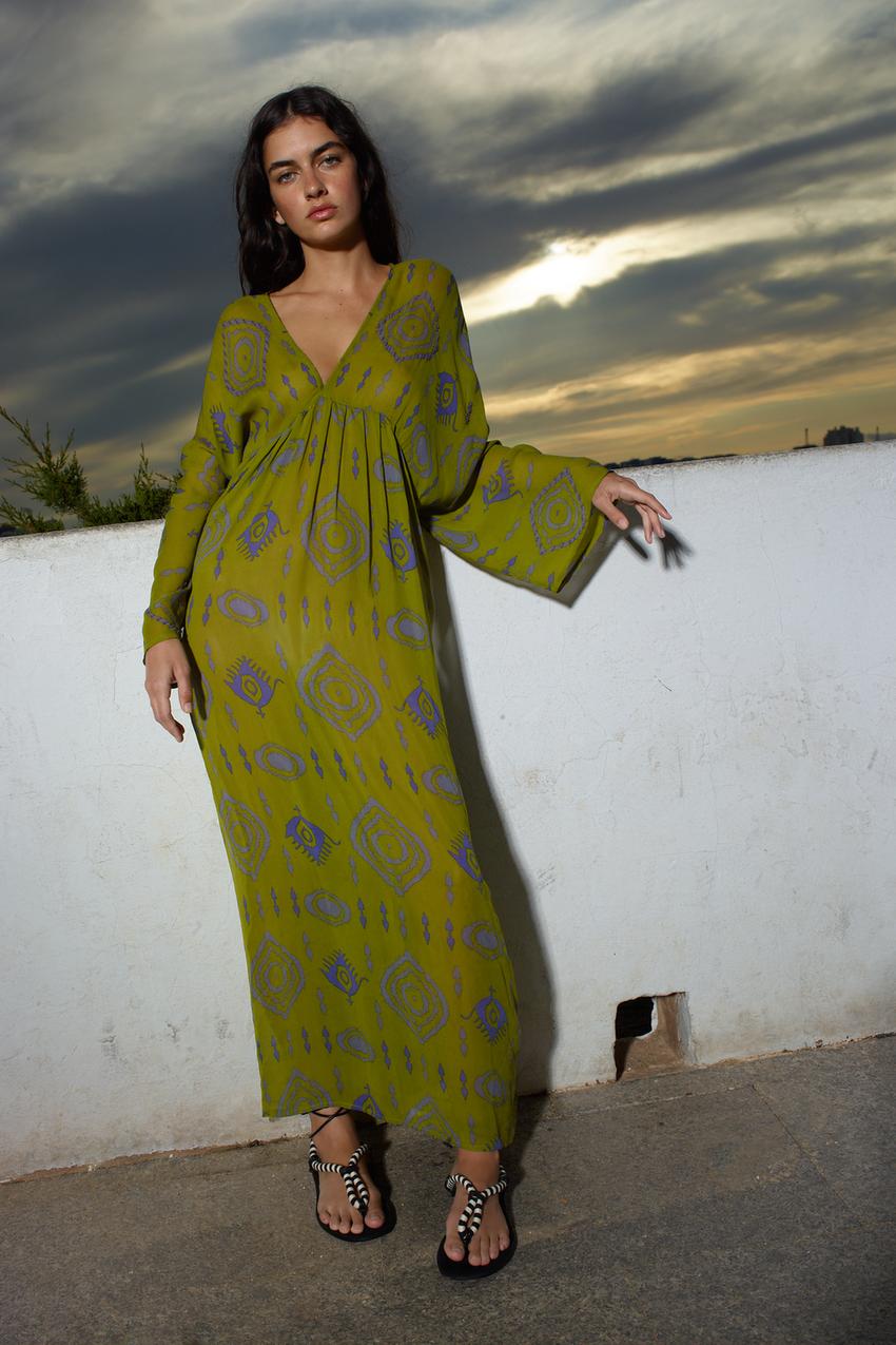 Zara printed caftan Clearance