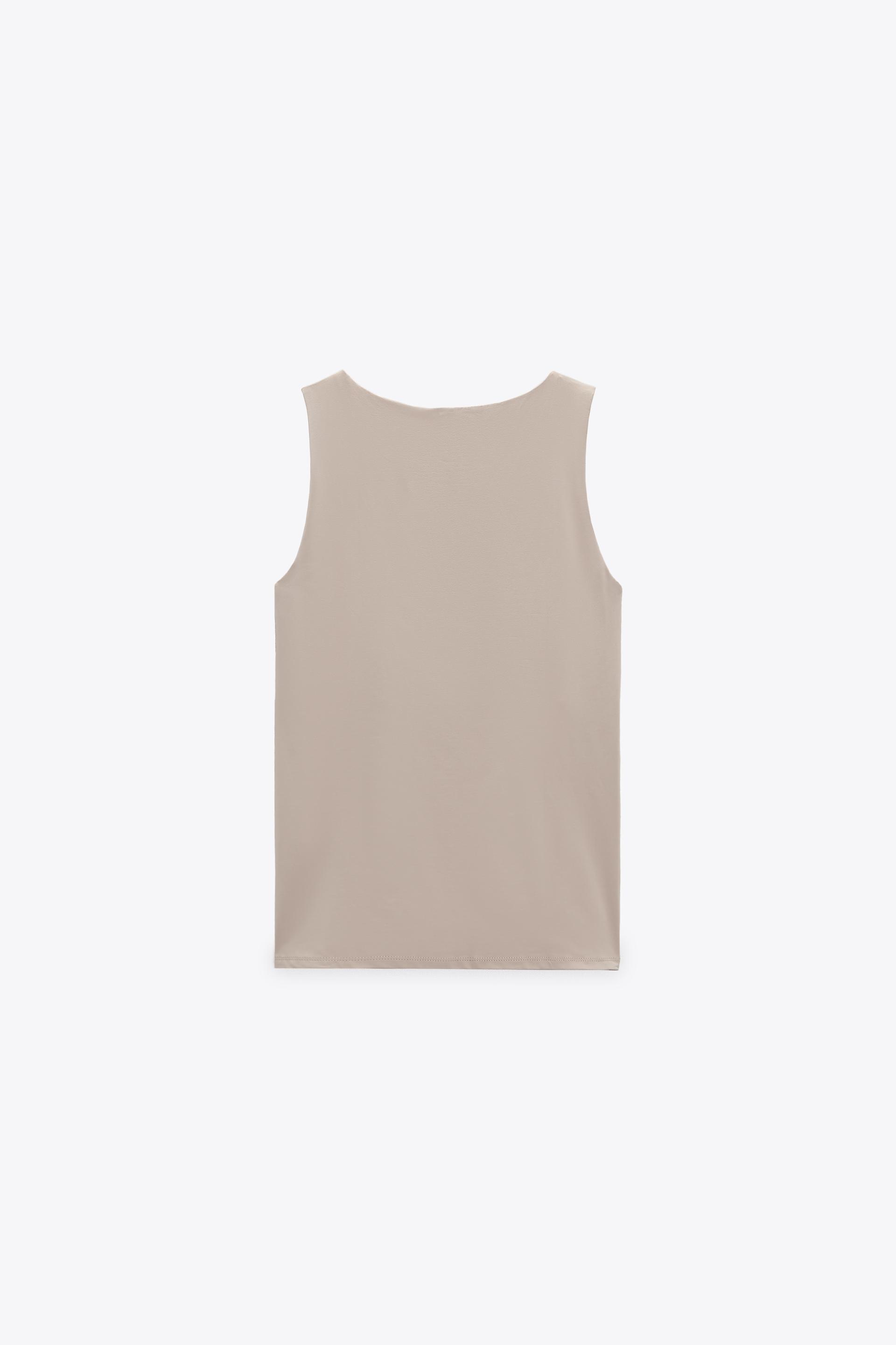 Zara wide strap vest Clearance