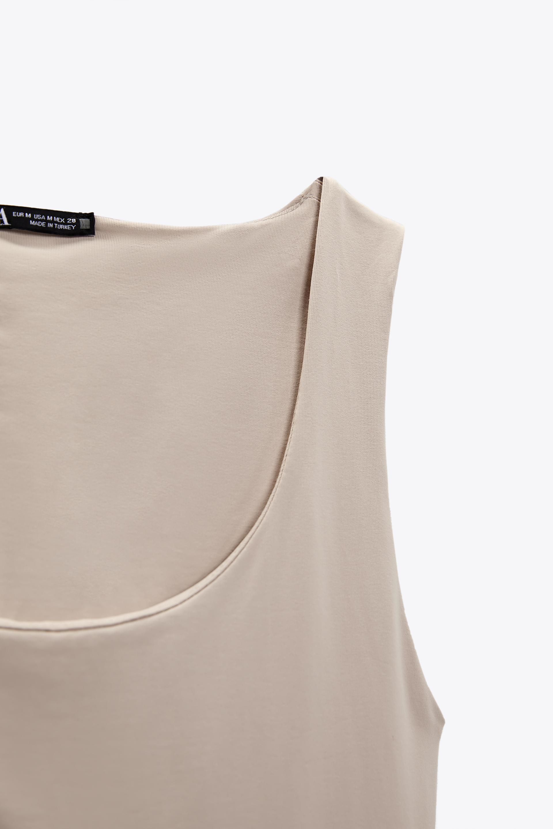 Zara wide strap vest Clearance
