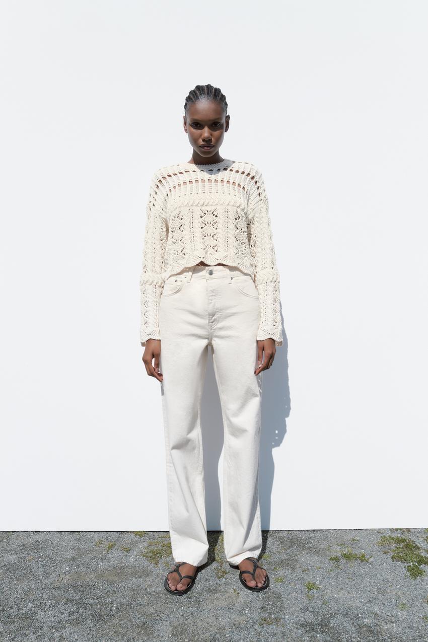 Openwork knit top zara Clearance