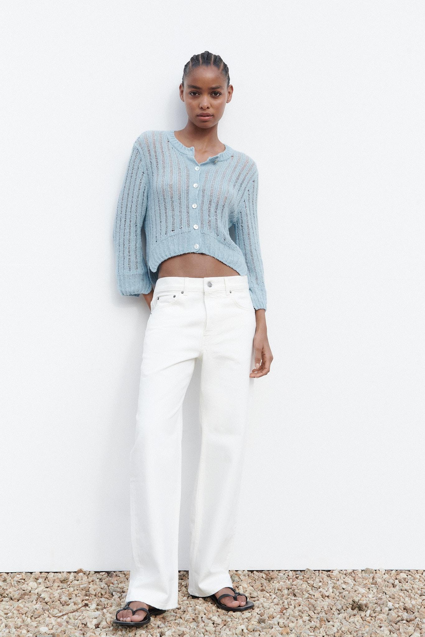 Blue cardigan zara Clearance