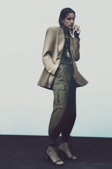 Image 0 of STRAIGHT CARGO PANTS from Zara