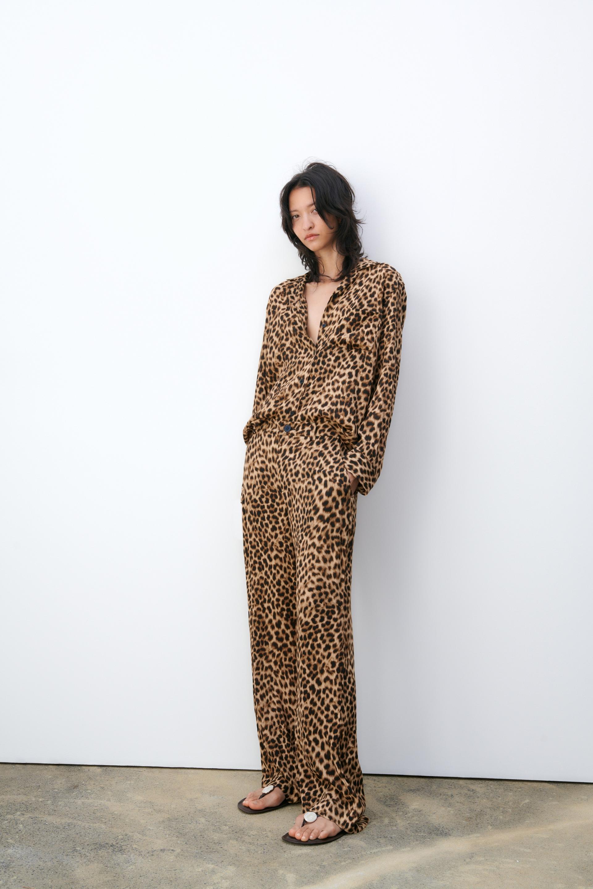pantalon animal print zara - Main Image