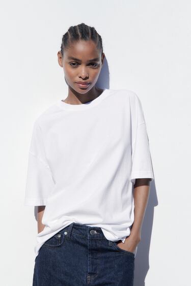 Image 0 of WASHED EFFECT T-SHIRT from Zara