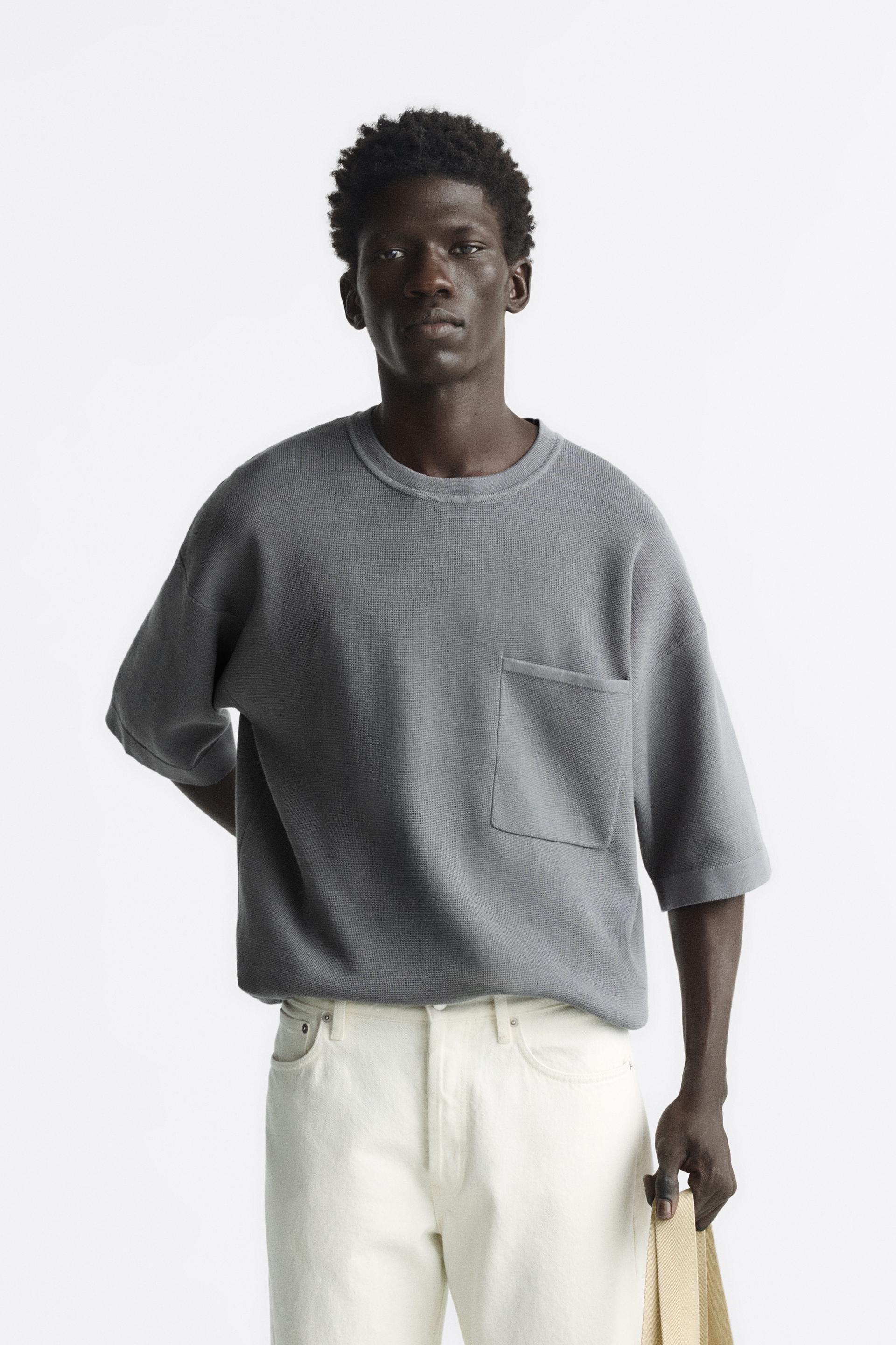 Zara t shirt with pocket Clearance