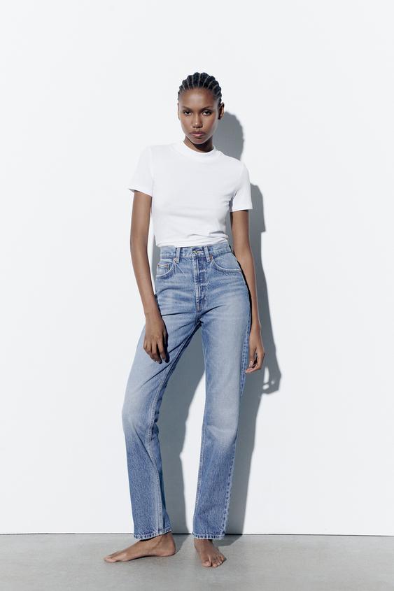 Straight fit zara jeans Clearance