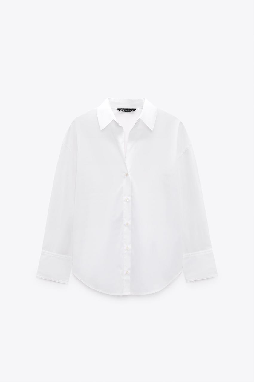 Zara poplin oversized shirt Clearance