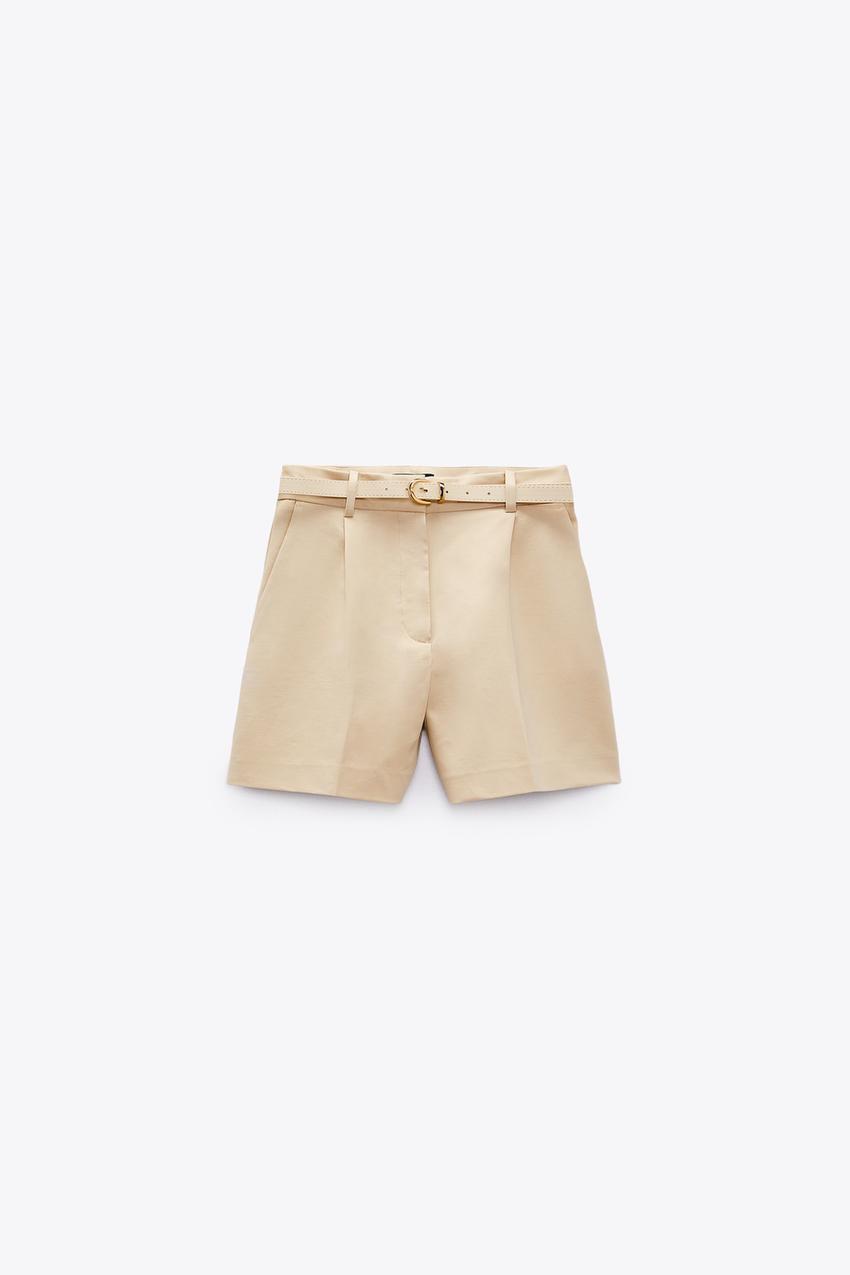 Zara shorts beige Clearance