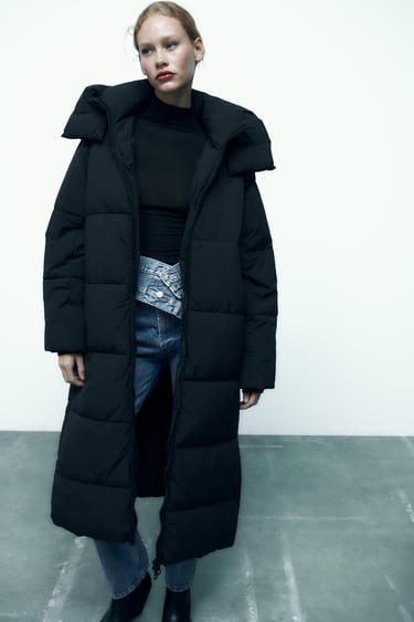 Image 0 of EXTRA LONG PUFFER COAT from Zara