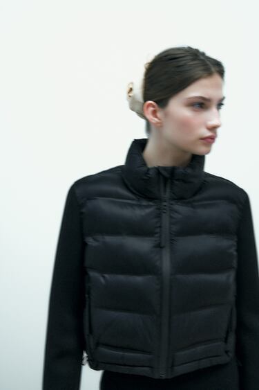 Image 0 of COMBINATION PUFFER JACKET from Zara