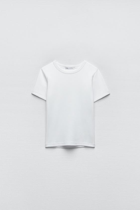 Zara camisetas basicas clearance mujer manga corta