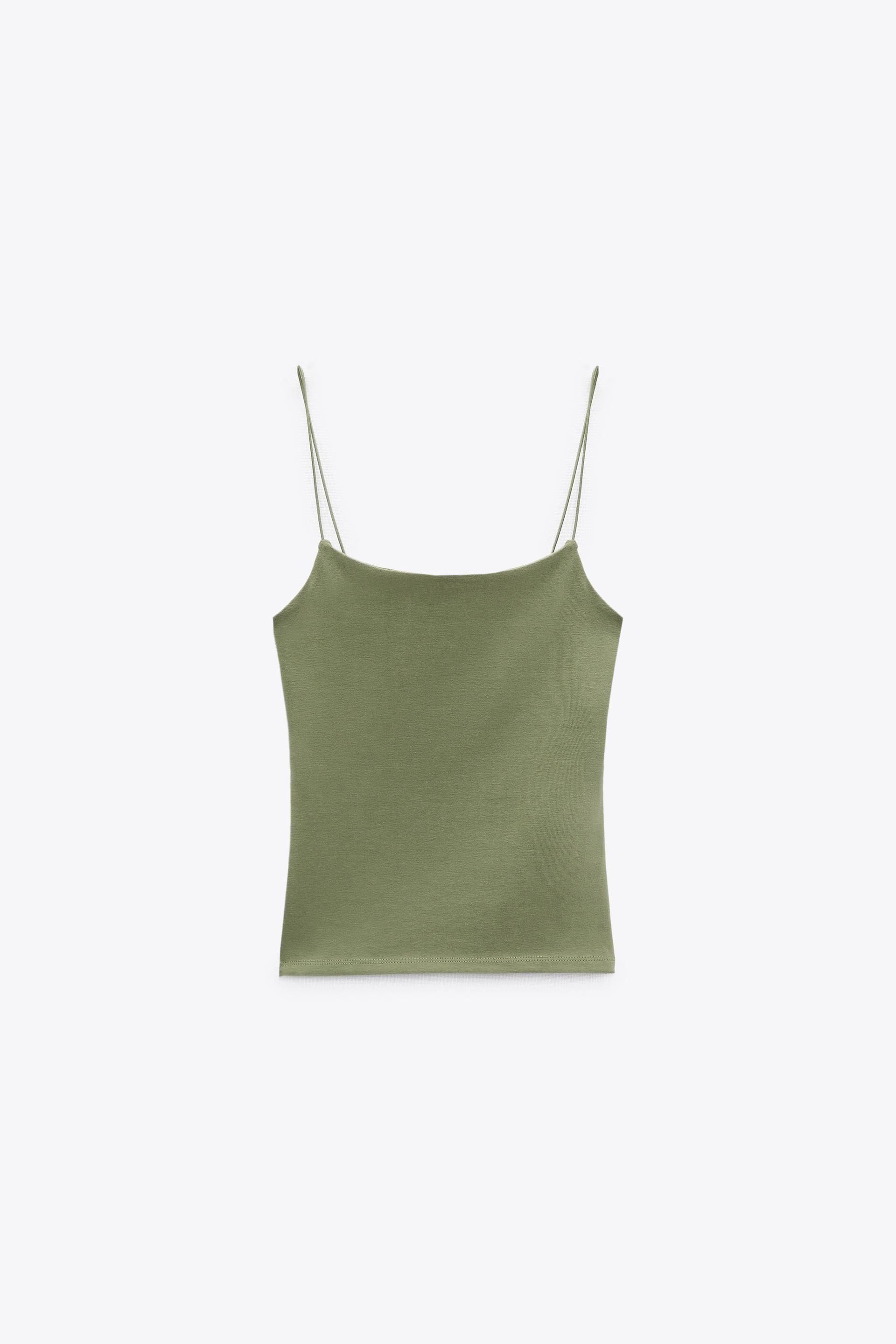 Zara green sleeveless top Clearance