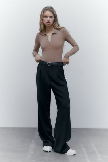 Image 0 of POLO COLLAR BODYSUIT from Zara