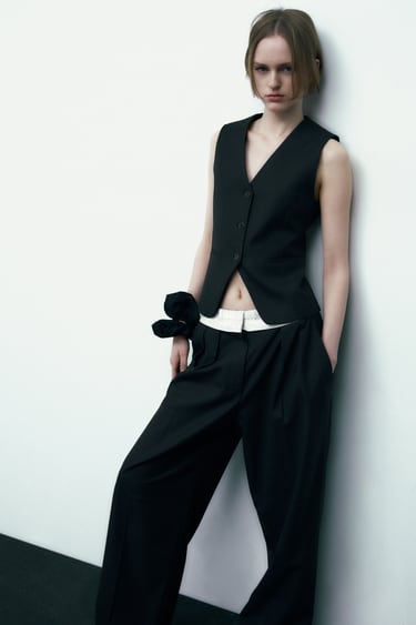 Image 0 of FULL-LENGTH MENSWEAR STYLE PANTS from Zara