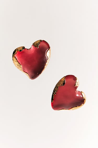 Image 0 of HEART EARRINGS from Zara