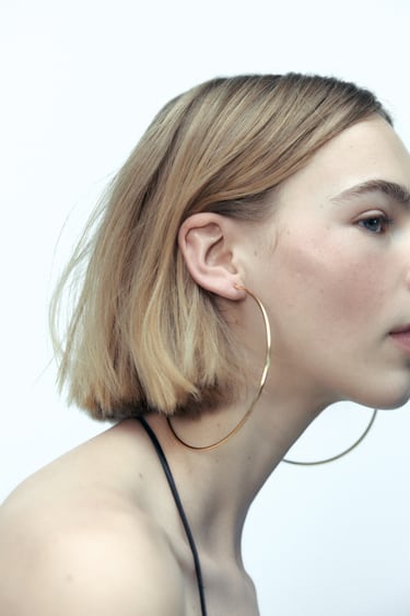 Image 0 of XL HOOP EARRINGS from Zara