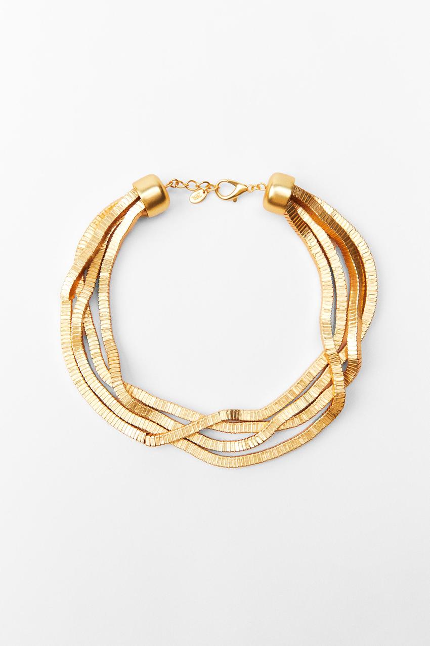Zara gold necklace Clearance