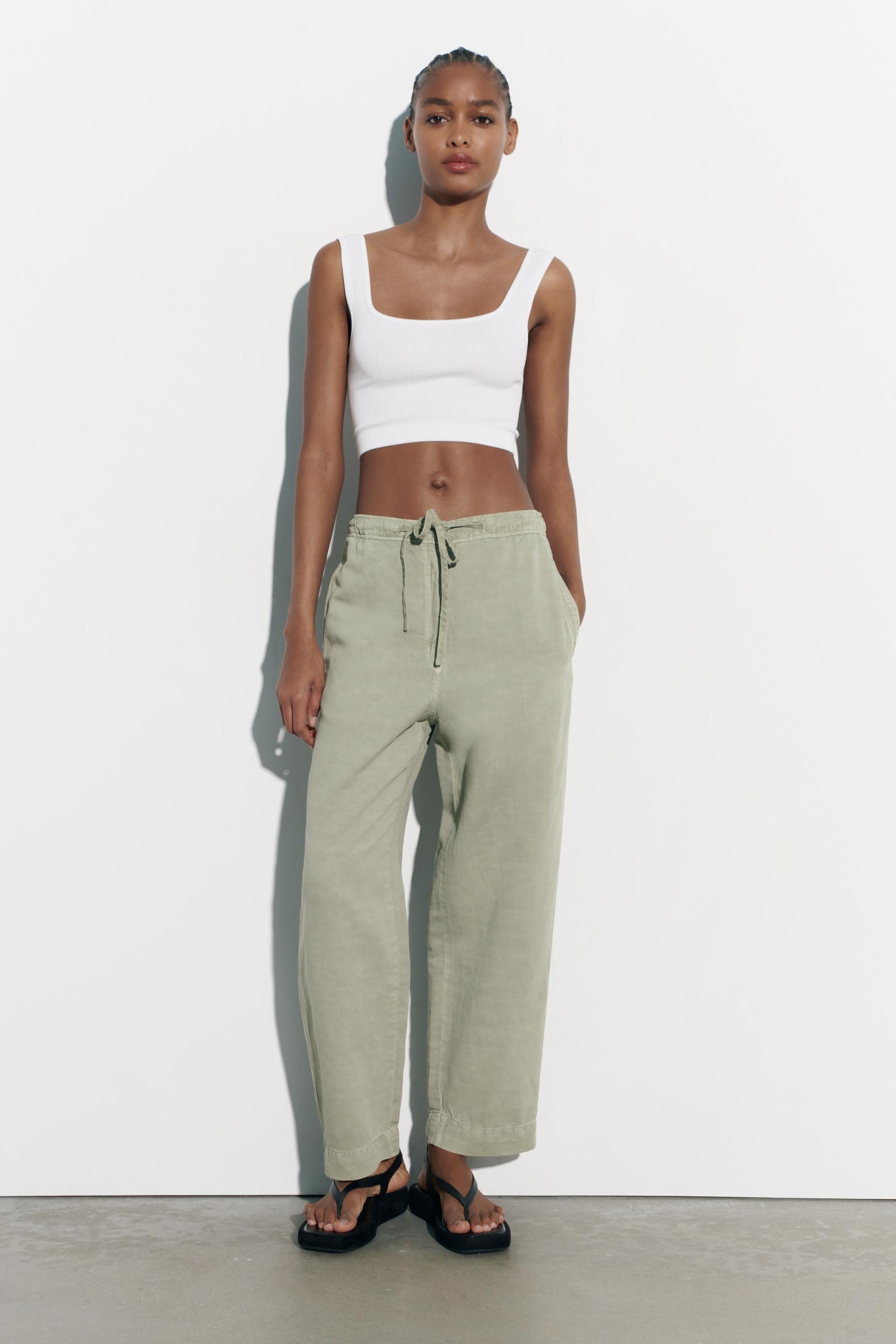 The barrel fit trousers zara Clearance