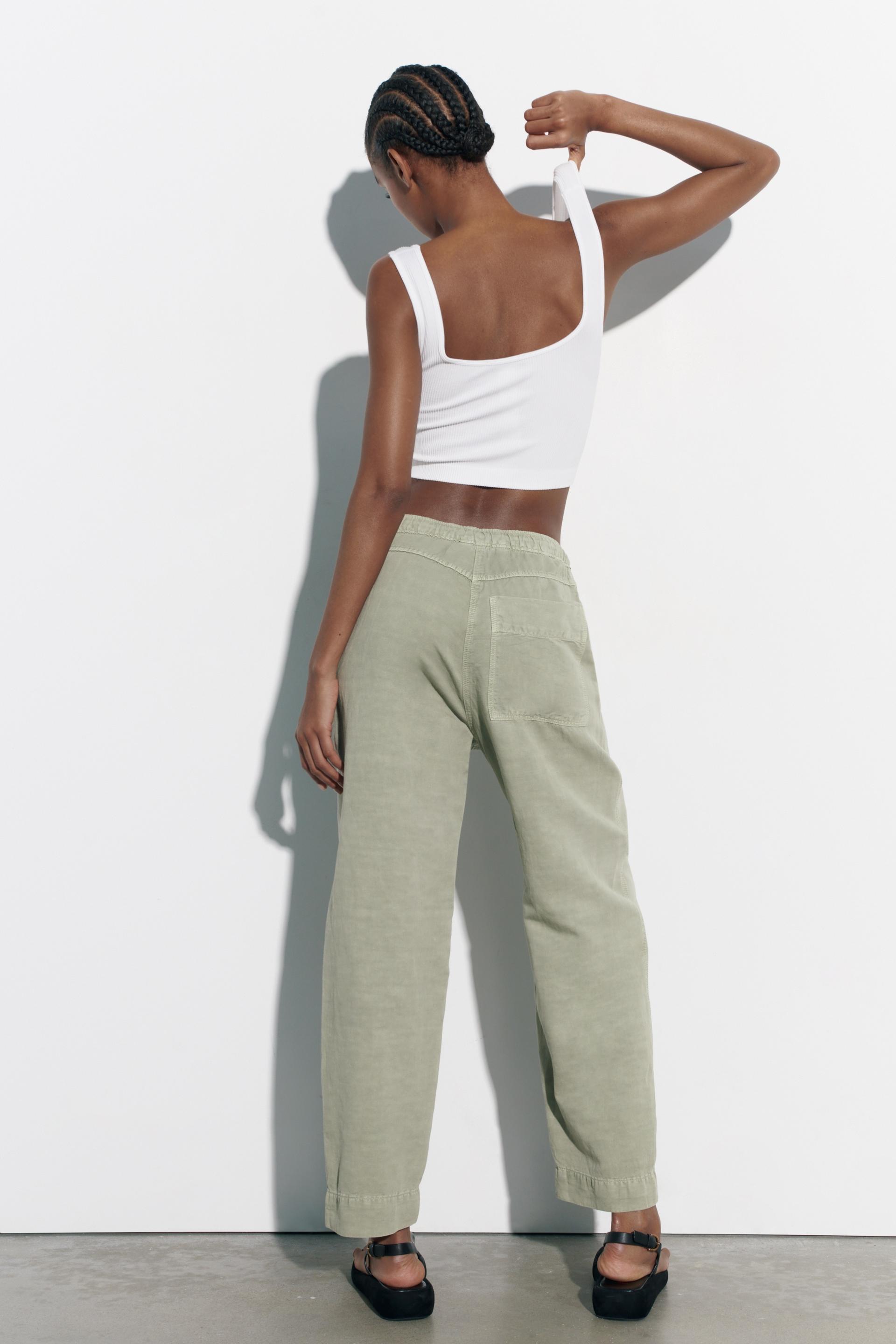 The barrel fit trousers zara Clearance