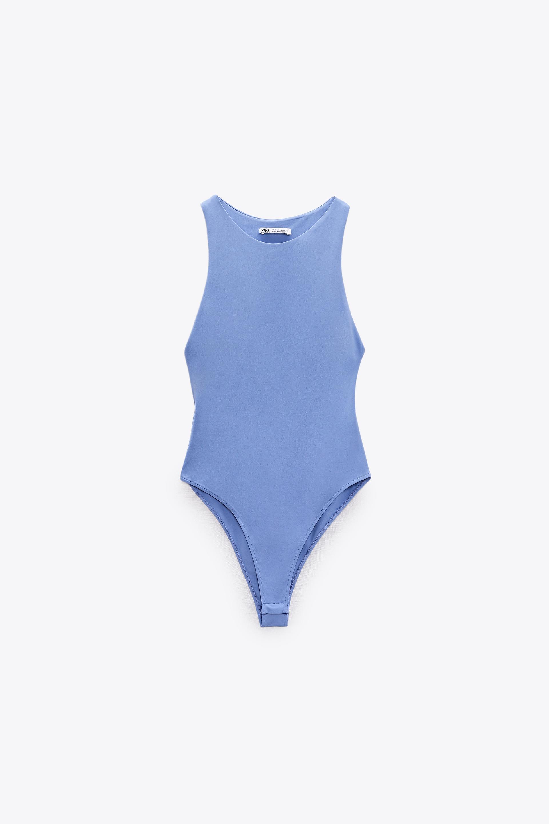 Zara light blue bodysuit Clearance
