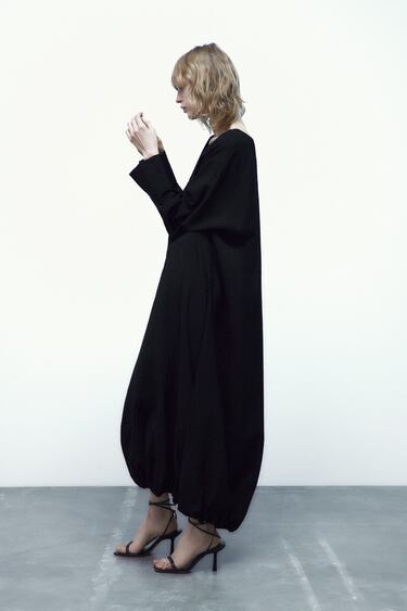 Image 0 of VOLUMINOUS LONG DRESS from Zara